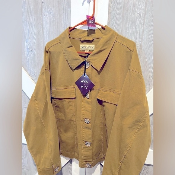 192. NWT Ava & Viv Women's Plus Size Anorak Jacket 3X - Picture 3 of 5